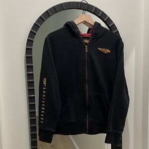Harley-Davidson Black Hoodie 150th Gold Anniversary